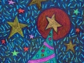 1. Holiday Christmas Tree Drawing (Greeting Inside: May your holidays be filled with peace, joy and light.)