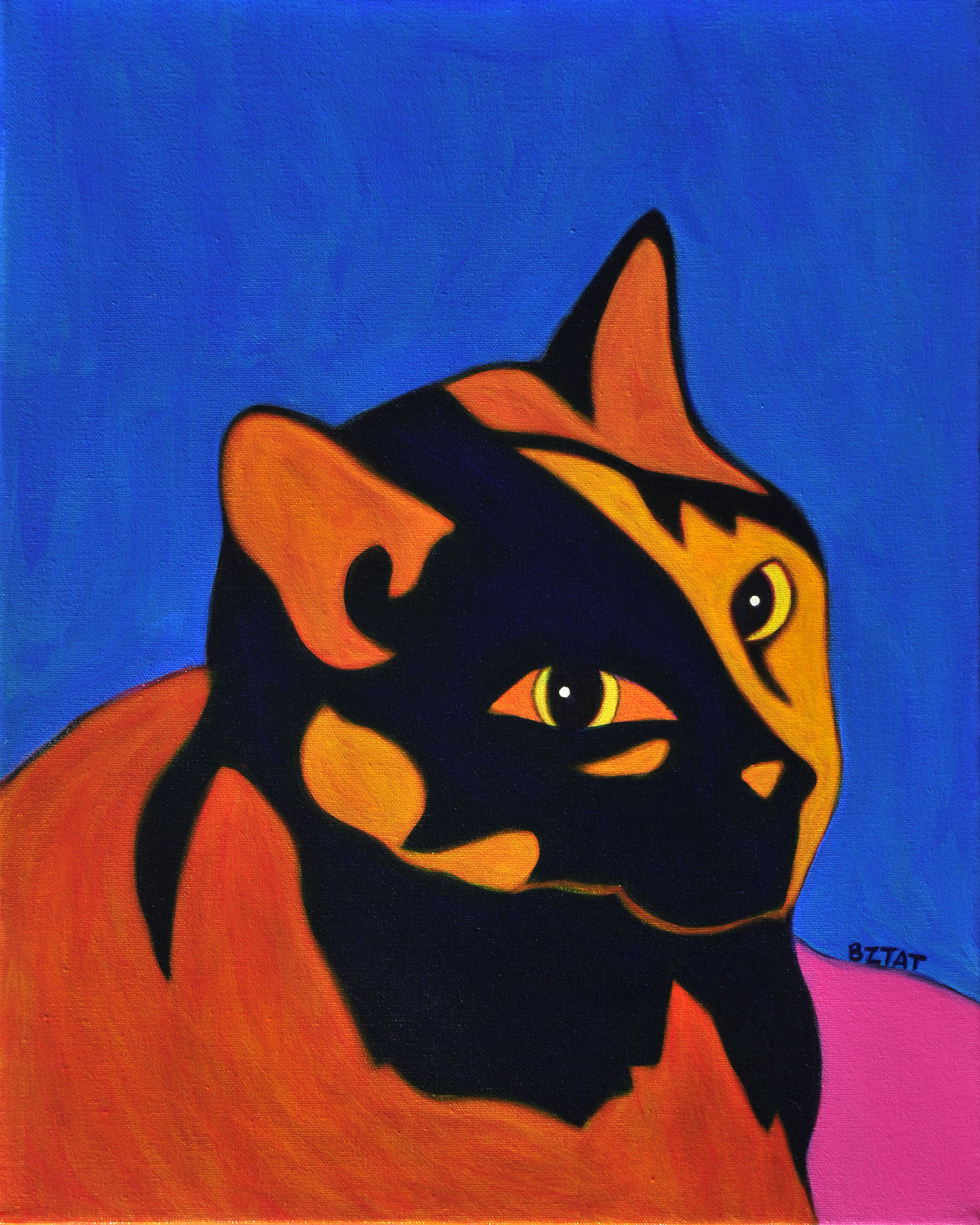 Cleo - Premiere Custom Pet Portrait Painting by BZTAT