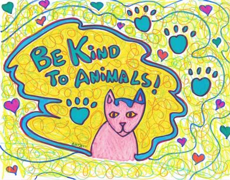 December Doodles – Be Kind to Animals! – BZTAT STUDIOS LLC