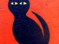 Black Cat painting by BZTAT