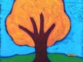 Fall tree painting by BZTAT